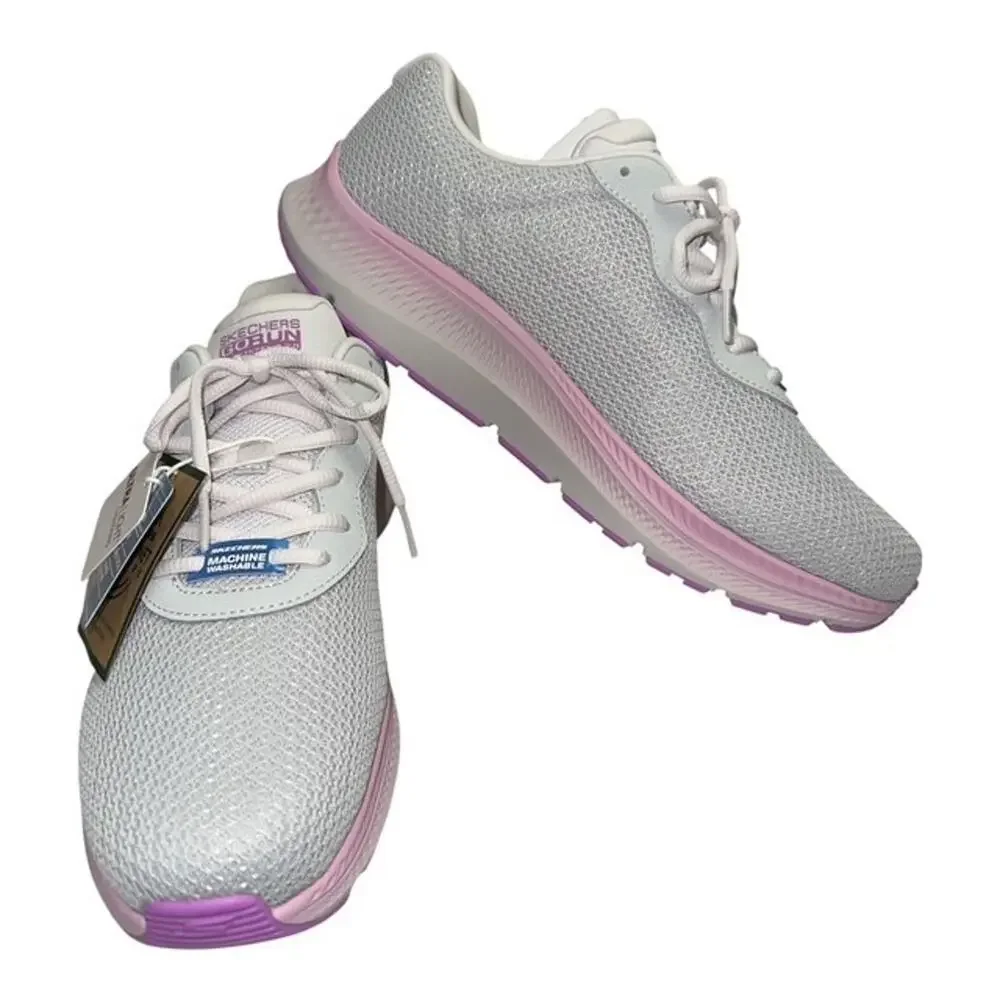 Skechers Go Run Consistent 2.0 Engaged Athletic Shoes 128621 Gray Pink size 11